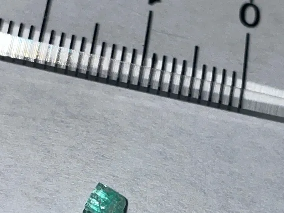 Emerald sample used in provenance testing.