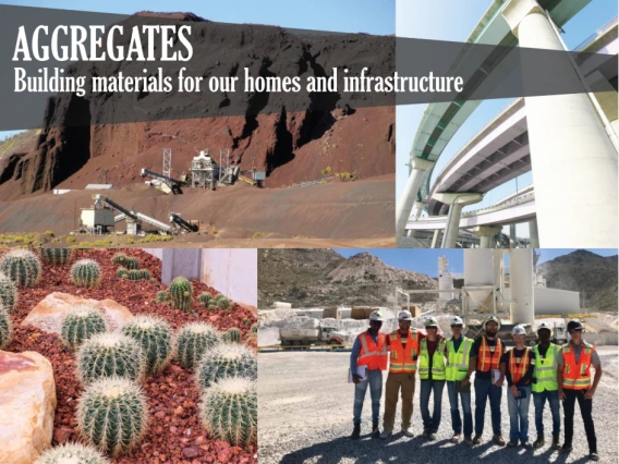 infographic on Arizona's mined aggregate materials