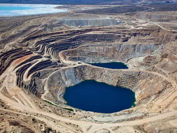 water in a mine