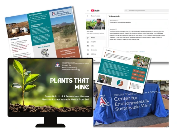 composite image of flyers and videos