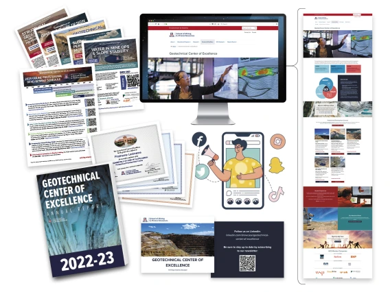 composite image of documents and webpages