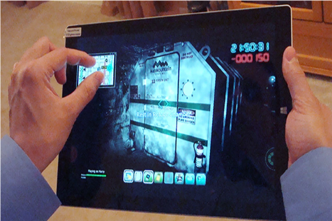 Person with a tablet