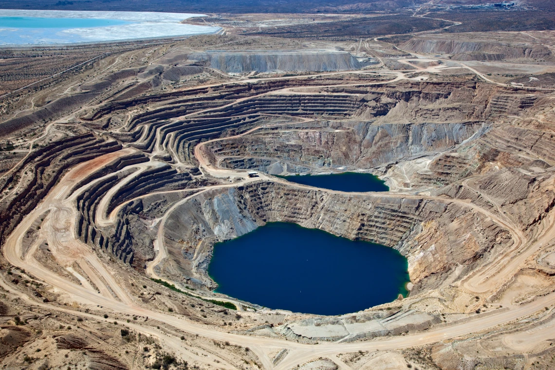 water in a mine