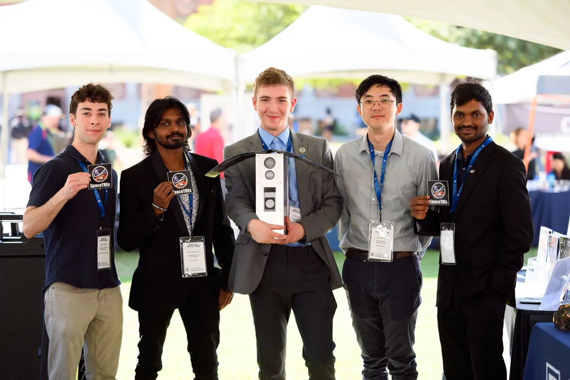 group of students posing for photo