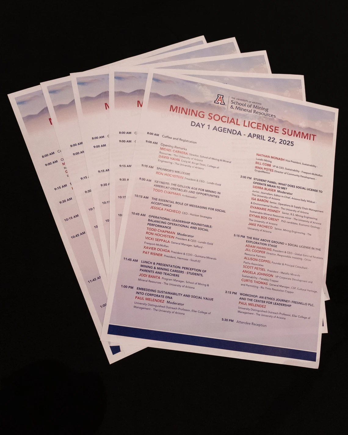 schedule at Mining Social License Summit