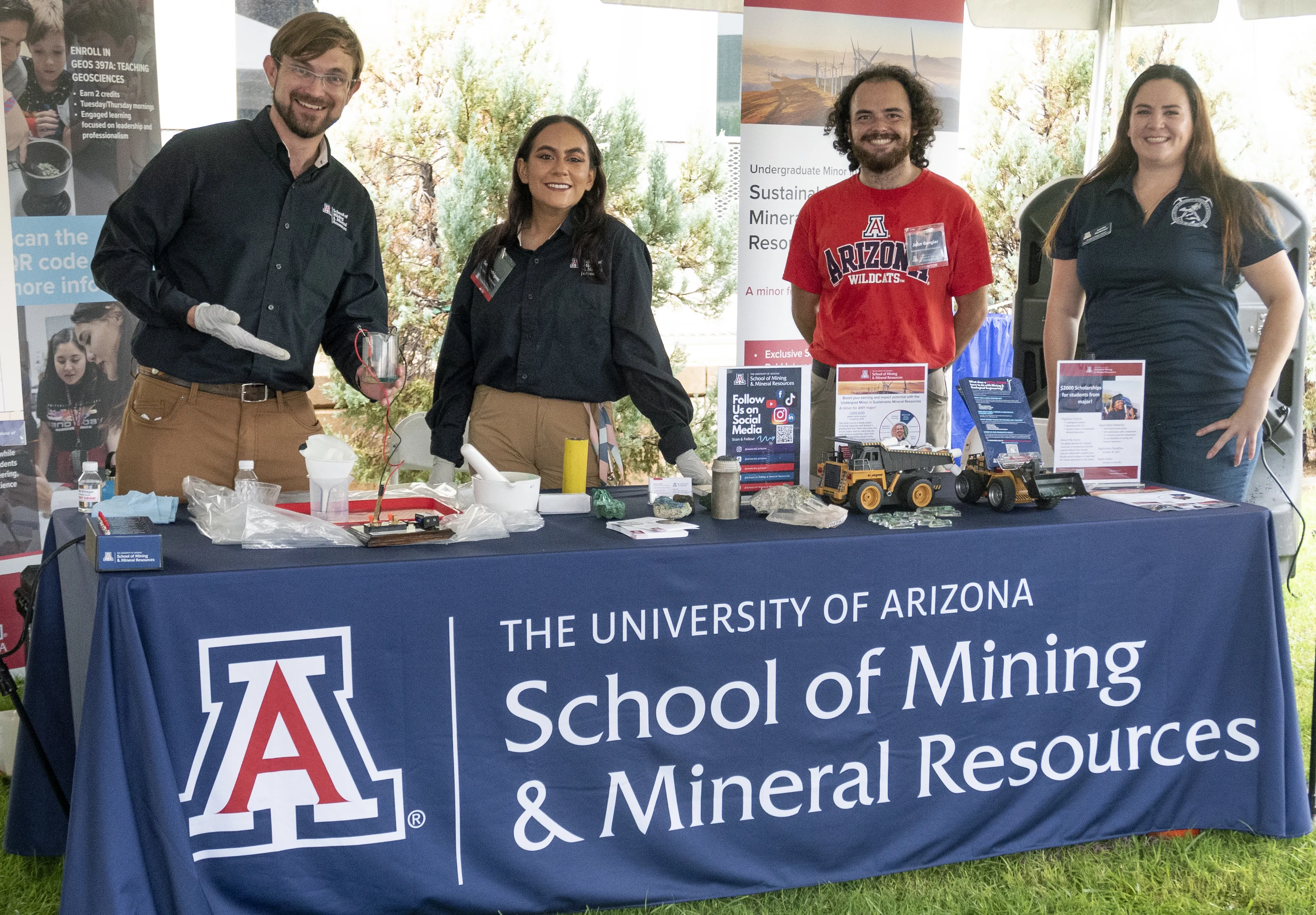 Some of the Outreach Team at the Science Welcome event