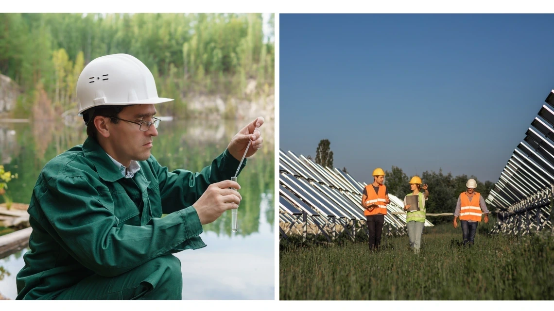 ecologist and solar panels