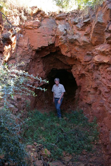 David Killick at the mine