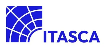 Itasca letters blue logo 