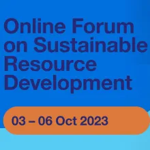 Online Forum on Sustainable Resource Development