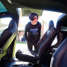 looking inside Tesla